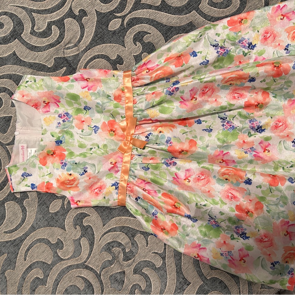 Bonnie Jean Pink Pleated Tiered Sundress for Wedding Guest